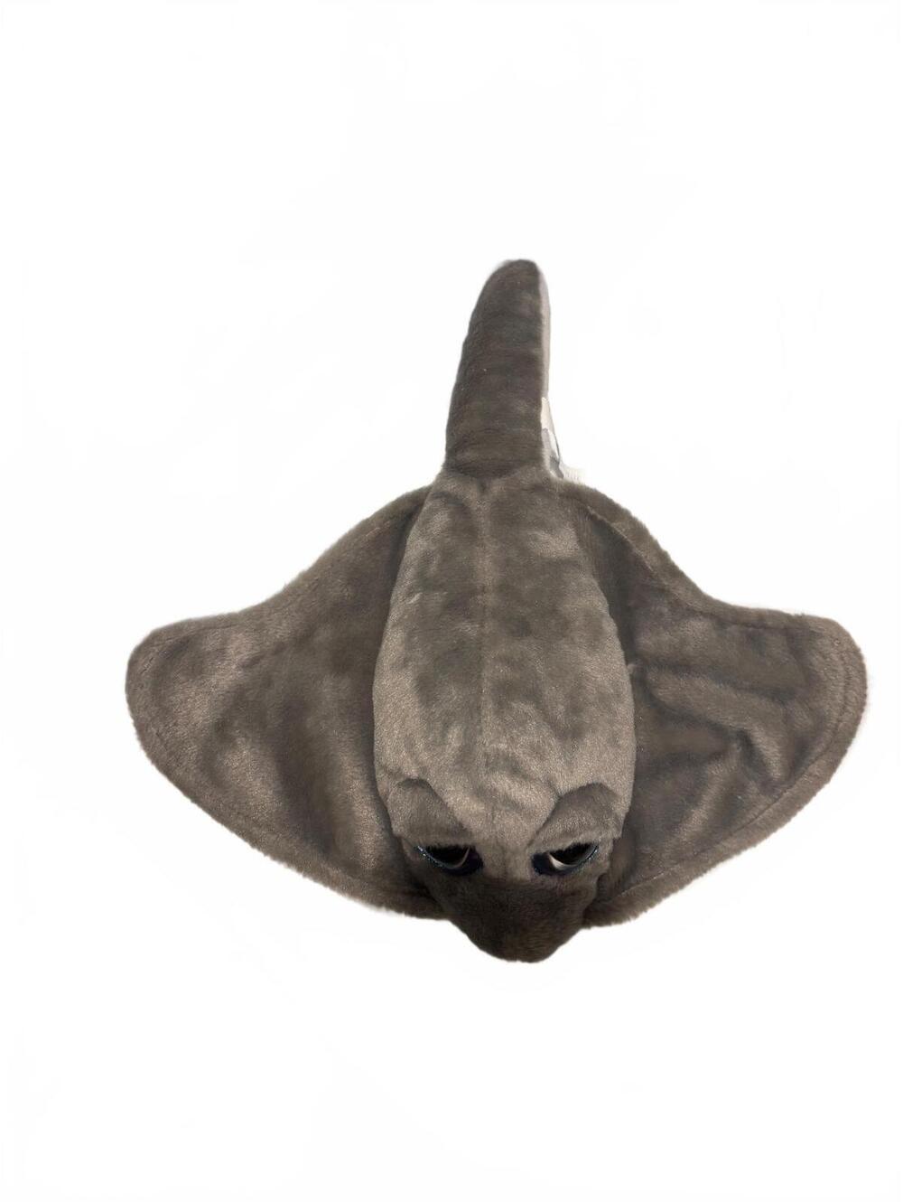 Wishpets Grey Stingray Plush Stuffed Animal Droopy Ray 2013 Blue Sparkle Eyes - Picture 4 of 8